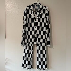 Dressed in LALA Black and White Checkered Top